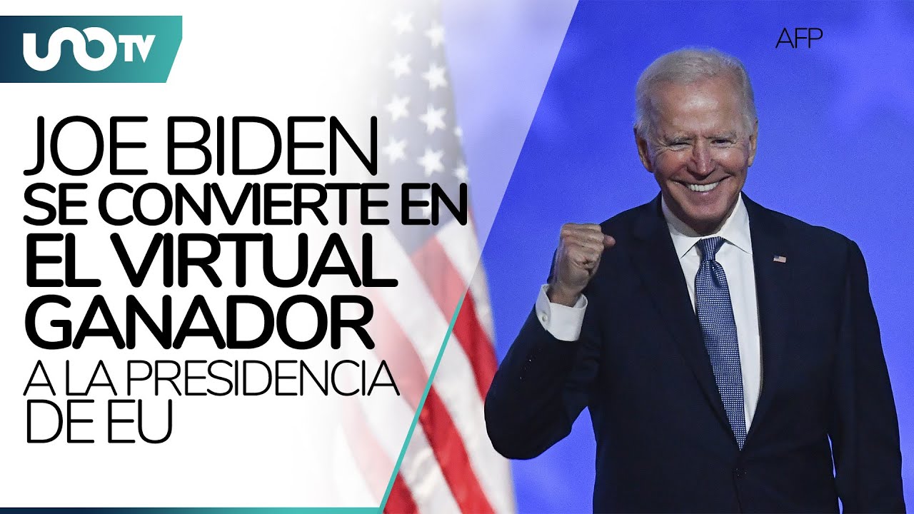 Joe Biden es presidente electo de EU tras superar 270 votos electorales