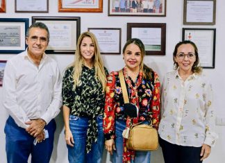 Visita Paty Lobeira la Cruz Roja