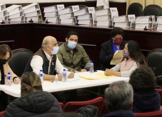 Ricardo Ahued da banderazo de inicio de la primera obra de su administración