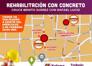 Inicia rehabilitación de pavimento en el cruce de las calles Juárez y Lucio