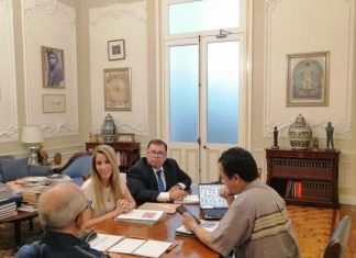 Alcaldesa Patricia Lobeira sostiene reuniones de trabajo con altos funcionarios de INAH y CFE para rescatar el Centro Histórico de Veracruz