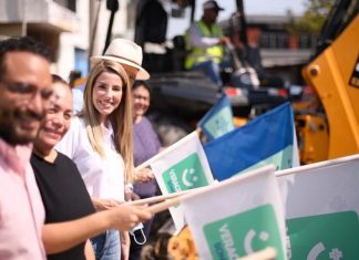 Alcaldesa Patricia Lobeira de Yunes inicia el programa de obras de pavimentación y repavimentación de calles