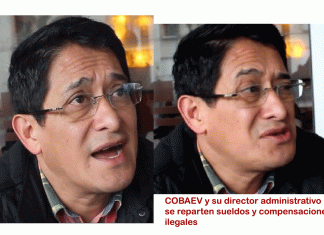 COBAEV y su director administrativo se reparten sueldos y compensaciones ilegales
