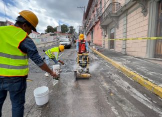 Inician obra integral en la calle Clavijero