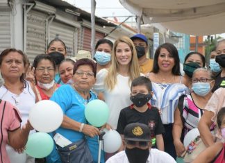 Inicia Patricia Lobeira de Yunes pavimentación con concreto hidráulico de la calle José Azueta de las colonias Coyol y Palmas Coyol