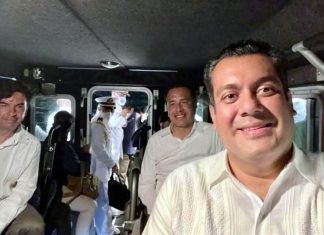 Vergonzoso, presidente de la Mesa Directiva del Congreso Federal usa la imagen de sus hijos para promoción electoral