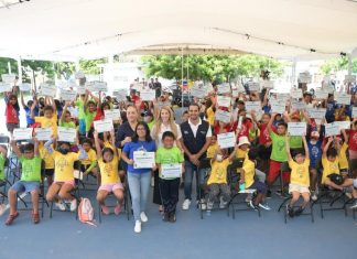 La alcaldesa Patricia Lobeira de Yunes clausura el “Curso de Verano 2022” en el que participaron 380 niñas y niños