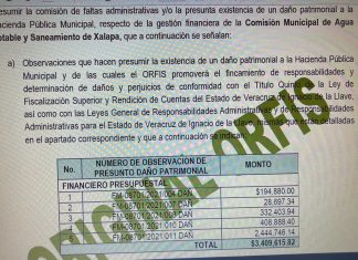 ORFIS detecta daño patrimonial por 3.5 MDP en CMAS durante la administración del desleal a los xalapeños, Hipólito Rodríguez Herrero