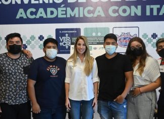Firma alcaldesa Patricia Lobeira de Yunes “Convenio de Colaboración Académica” con el Instituto de Tramitación Aduanal del Golfo
