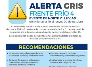 Reproduce alerta gris Protección Civil de Boca del Río por Frente Frío #4