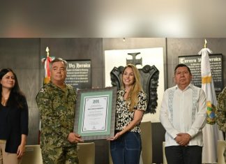 Reconoce la alcaldesa Patricia Lobeira de Yunes a la Armada de México en su 201 aniversario