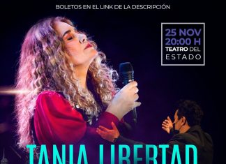 Tania Libertad y la Orquesta Municipal de Xalapa, en el Teatro del Estado