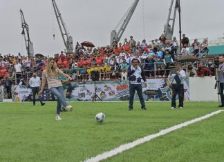 En el marco del Mundial Qatar 2022, la alcaldesa Paty Lobeira de Yunes inaugura el “Rincón del Mundial 2022” en la Macroplaza del Malecón”