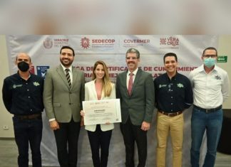 Reconoce SEDECOP a alcaldesa Patricia Lobeira de Yunes por Mejora Regulatoria