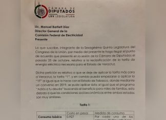 Maryjose Gamboa exige a Manuel Barlett reclasificación de tarifas de luz en Veracruz