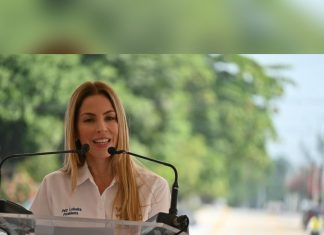 Inaugura la alcaldesa Patricia Lobeira de Yunes la obra integral de repavimentación en concreto hidráulico de la avenida Justino Sarmiento, en la comunidad de Santa Fe
