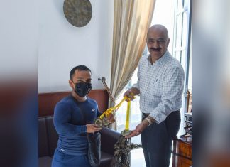 Recibe Ricardo Ahued a David Montiel, destacado atleta de talla baja