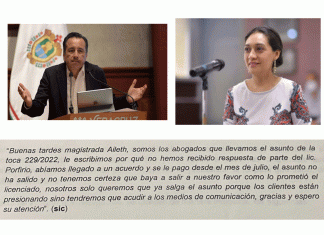 Acusan a la magistrada Ailett García Cayetano de recibir sobornos e incumplió con lo pactado en la Toca 229/2022