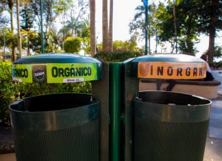 Sustituyen contenedores de residuos en el parque Juárez