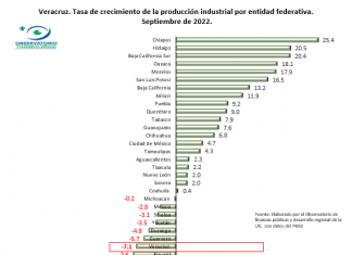 VERACRUZ. DESEMPEÑO DE LA INDUSTRIA ESTATAL