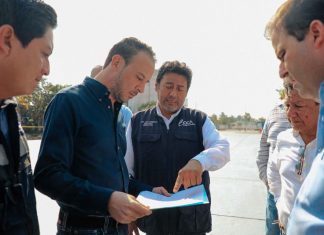 Supervisa Alcalde JM Unánue trabajos de rehabilitación del parque Dren B