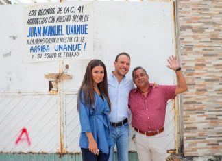 Entrega Alcalde JM Unánue pavimentación en concreto hidráulico en la colonia Miguel Alemán