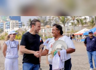 Supervisa Alcalde JM Unánue zona de playas; reporta ocupación hotelera del 100 por ciento en Boca del Río