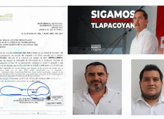 Ayuntamiento de Tlapacoyan y el alcalde de MORENA Salvador Murrieta falsifican documentos oficiales municipales