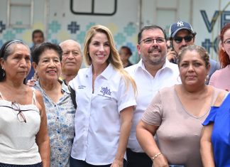 Lleva la alcaldesa Paty Lobeira de Yunes la “Brigada Médica y de Servicios del DIF” a la colonia La Armada