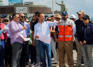 Supervisa Alcalde JM Unánue el bulevar Vicente Fox previo al Salsa Fest 2023