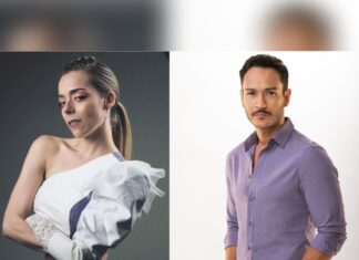 Luz Edith Rojas y Markin López, conductores del certamen de elección del Rey y Reina del Carnaval