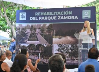 Alcaldesa Paty Lobeira de Yunes da inicio a la obra de rehabilitación integral del Parque Zamora