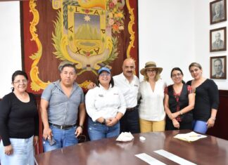 Dialogan autoridades y comerciantes de la zona Centro