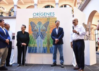 Obra de Aristeo Fernández llega al Palacio Municipal