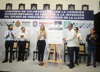 La alcaldesa Paty Lobeira de Yunes firma convenio con SEDECOP para atraer mayores inversiones al municipio que generen más empleos dignos para los veracruzanos