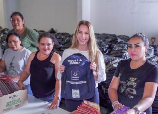 “Todo listo para la entrega de mochilas y útiles escolares en este regreso a clases”: Paty Lobeira de Yunes”