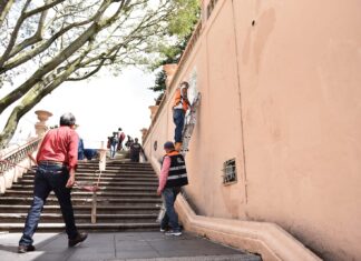 Realiza Ayuntamiento trabajos de imagen urbana en el parque Juárez