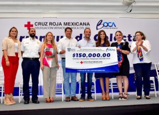 Se suma Boca del Río a la colecta de la Cruz Roja 2023; reconocen su labor humanitaria por más de 100 años