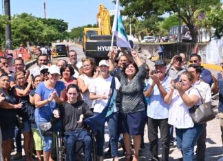 Paty Lobeira de Yunes supervisa el inicio de la obra integral del Colector Pluvial Alcocer