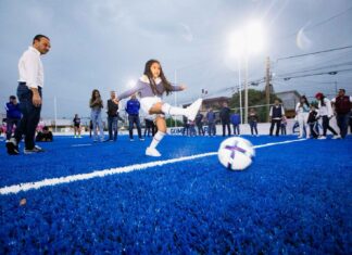 Rehabilita Alcalde JM Unánue el cien por ciento de las unidades deportivas de Boca del Río