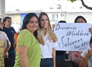 Supervisa Paty Lobeira de Yunes la obra de rehabilitación integral de la calle Cerro Pizarro en el Fracc. Volcanes