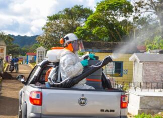 Realiza Ayuntamiento fumigación en el panteón Palo Verde