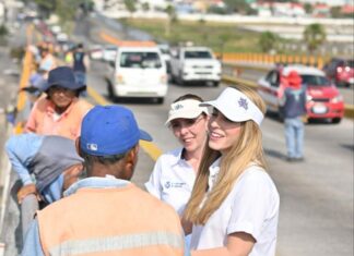 Realiza la alcaldesa Paty Lobeira de Yunes mantenimiento integral en puentes de la ciudad