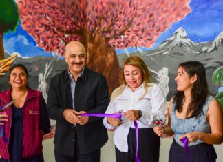 Presentan mural en el Centro Comunitario El Naranjal