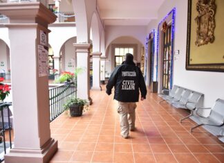 Activa Protección Civil protocolo por sismo en Palacio Municipal