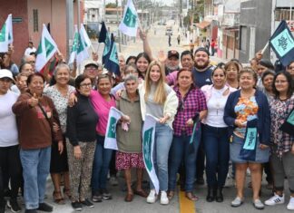 Inaugura Paty Lobeira de Yunes la obra de rehabilitación integral en concreto hidráulico de la Av. Galeana