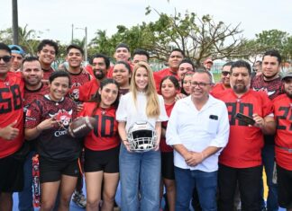 Inaugura Paty Lobeira de Yunes la obra de rehabilitación integral de la Unidad Deportiva Flores del Valle
