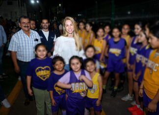 Inaugura Paty Lobeira de Yunes la obra de rehabilitación integral de la Unidad Deportiva “Roberto Bueno Campos” del Fracc. Floresta