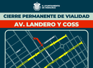 El Ayuntamiento de Veracruz informa sobre el cierre vial por obras en el Centro Histórico