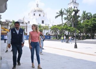 Supervisa Paty Lobeira el avance en las obras de rehabilitación integral del Centro Histórico
